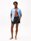 Tommy Hilfiger Tommy Logo 5" Swim Trunk In Black