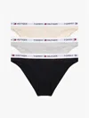 Tommy Hilfiger Tommy Logo Bikini Panty 3 In Multi