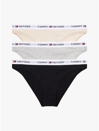 Tommy Hilfiger Tommy Logo Bikini Panty 3 In Multi