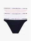 Tommy Hilfiger Tommy Logo Bikini Panty 3 In Multi