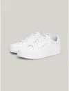 Tommy Hilfiger Tommy Logo Leather Sneaker In White