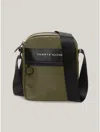 Tommy Hilfiger Tommy Logo Mini Reporter Bag In Army Green