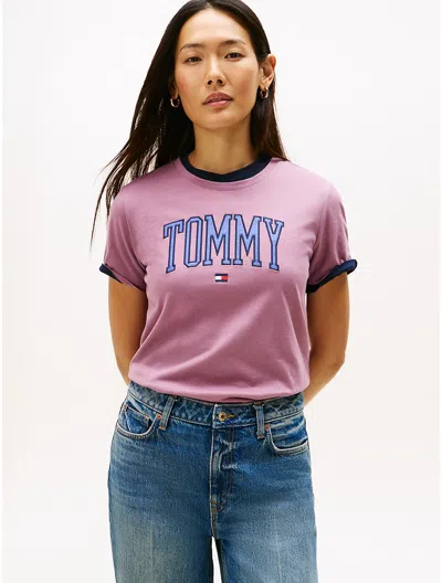 Tommy Hilfiger Tommy Logo T In Pink