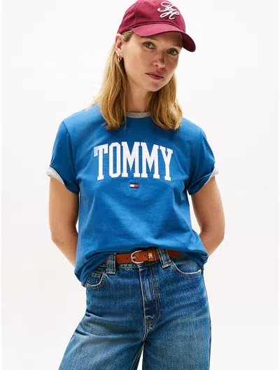 Tommy Hilfiger Tommy Logo T In Blue