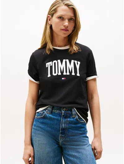 Tommy Hilfiger Tommy Logo T In Black