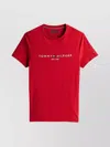 Tommy Hilfiger Tommy Logo T-shirt Crew Neck In Red