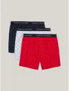 Tommy Hilfiger Tommy Logo Woven Boxer 3 In Light Chambray