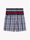 Tommy Hilfiger Tommy Logo Woven Boxer 3 In Rouge