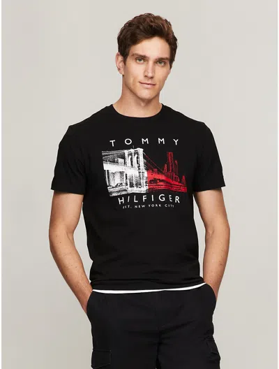 Tommy Hilfiger Tommy Nyc Graphic T In Black
