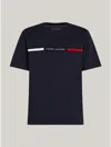 Tommy Hilfiger Hilfiger Chest Insert Mens T-shirt In Navy