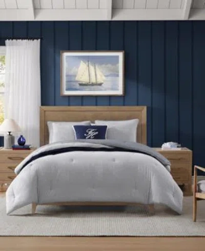 Tommy Hilfiger Tommy Sandbar Stripe Seersucker Comforter Sets In Blue