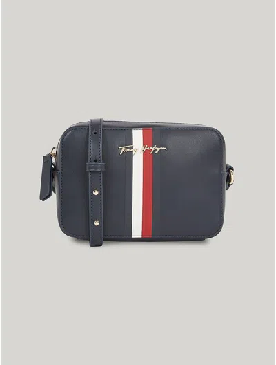 Tommy Hilfiger Tommy Signature Stripe Crossbody Bag In Blue