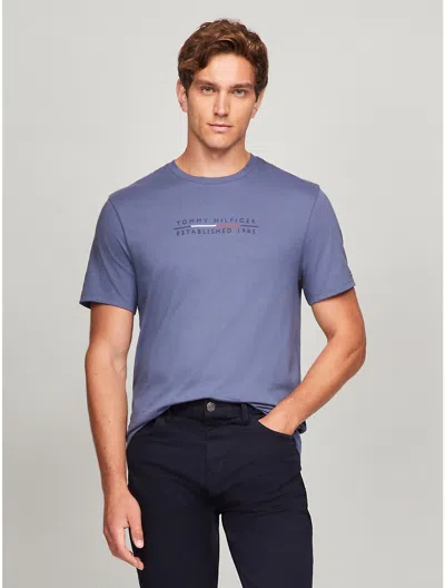 Tommy Hilfiger Tommy Triumph Graphic T In Bank Blue