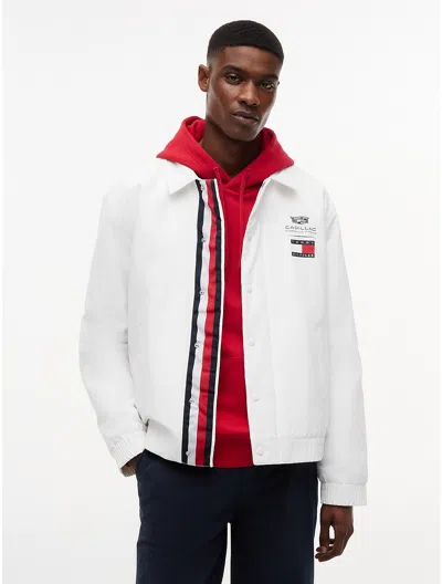 Tommy Hilfiger Tommy X Cadillac F1 Team Coach Jacket In White