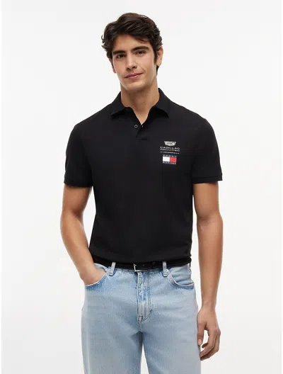 Tommy Hilfiger Tommy X Cadillac F1 Team Logo Polo In Black