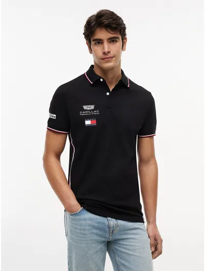 Tommy Hilfiger Tommy X Cadillac F1 Team Replica Polo In Black