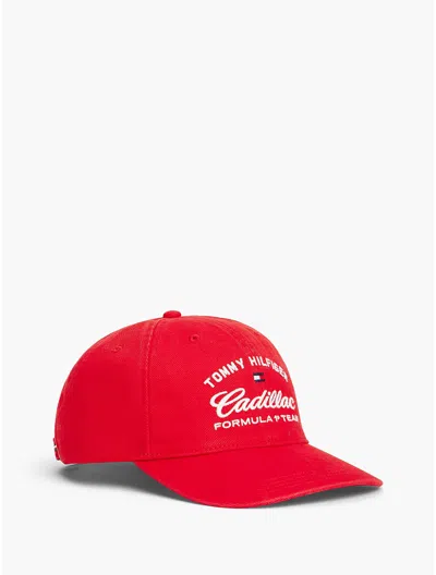 Tommy Hilfiger Tommy X Cadillac F1 Team Script Cap In Neutral