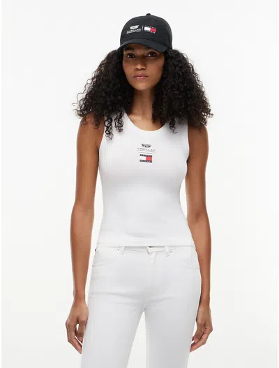 Tommy Hilfiger Tommy X Cadillac F1 Team Tank Top In White