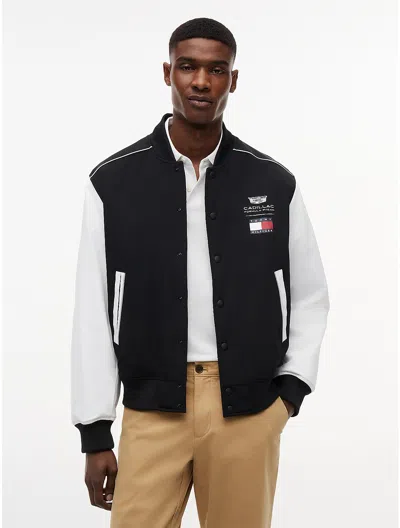 Tommy Hilfiger Tommy X Cadillac F1 Team Varsity Bomber In Black