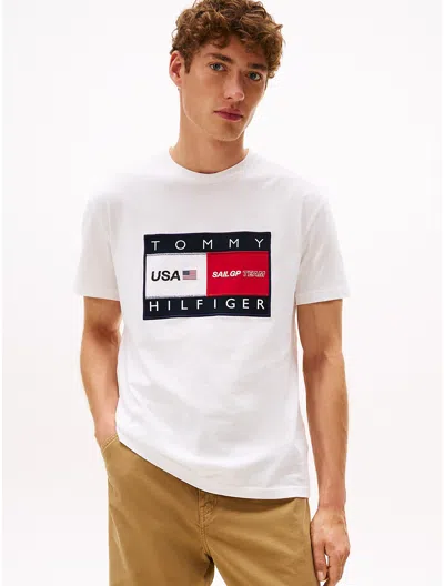 Tommy Hilfiger Tommy X Us Sailgp Team Graphic T In Neutral