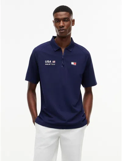 Tommy Hilfiger Tommy X Us Sailgp Team Tech Polo In Blue