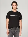 Tommy Hilfiger Tonal Flag Logo T In Black