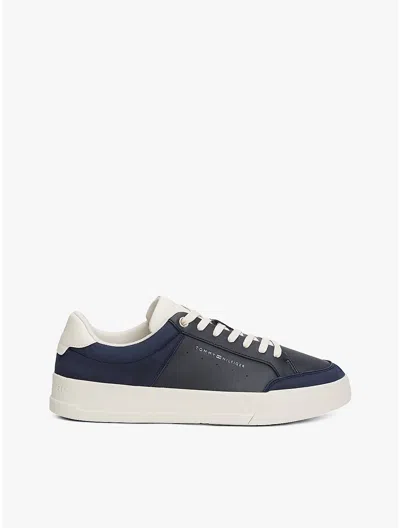 Tommy Hilfiger Tonal Logo Court Sneaker In Space Blue