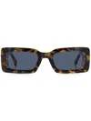 Tommy Hilfiger Tortoiseshell-effect Sunglasses In 褐色