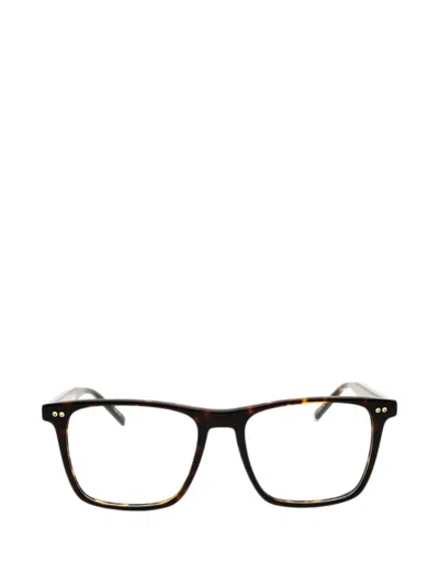 Tommy Hilfiger Tortoiseshell-effect Rectangle-frame Glasses In Brown