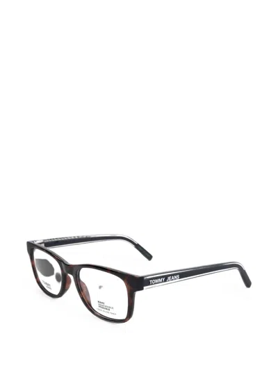 Tommy Hilfiger Tortoiseshell-effect Rectangle-frame Glasses In Multi