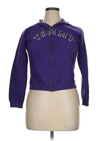 Pre-owned Tommy Hilfiger Track Jacket In Purple