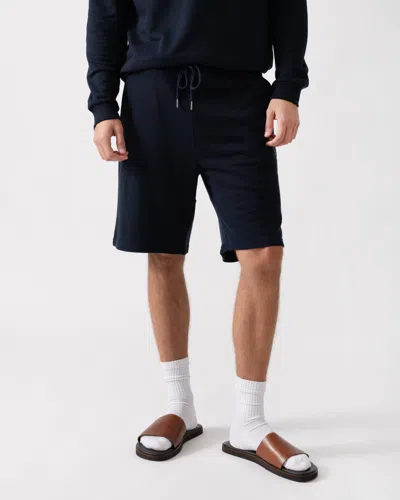 Tommy Hilfiger Regular Fit 8" Brushed Fleece Sweatshort In Blue