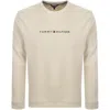 Tommy Hilfiger Track Top Sweatshirt Beige In Neutral