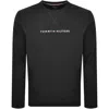 Tommy Hilfiger Track Top Sweatshirt Black In Black