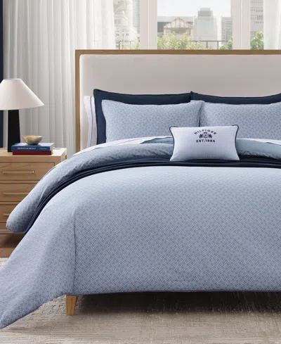 Tommy Hilfiger Trellis Flag Texture 3-pc. Comforter Set, King In Blue