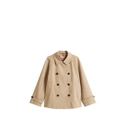 Tommy Hilfiger Trench-coat En Coton In Brown