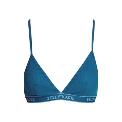 Tommy Hilfiger Triangle Bra In Blue