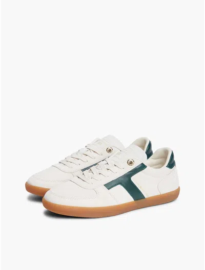 Tommy Hilfiger Tribeca Suede Skater Sneaker In White
