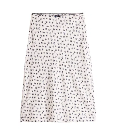 Tommy Hilfiger Trim Midi Skirt In White