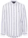 Tommy Hilfiger Man Shirt White Size L Linen In White