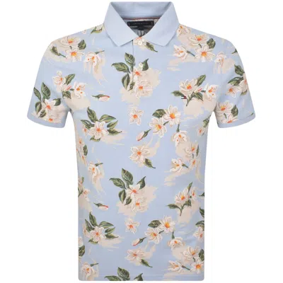Tommy Hilfiger Tropical Polo T Shirt Blue