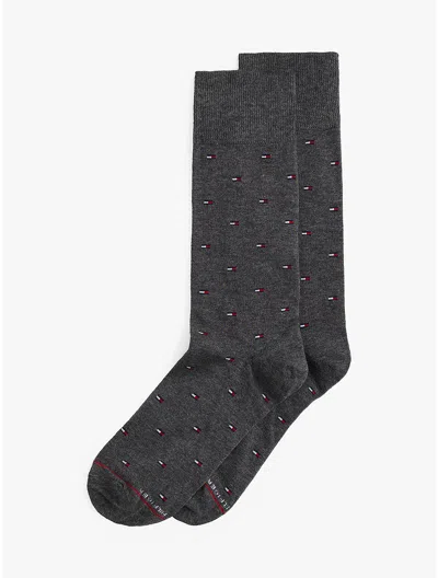 Tommy Hilfiger Trouser Sock 2pk In Charcoal Grey Heather