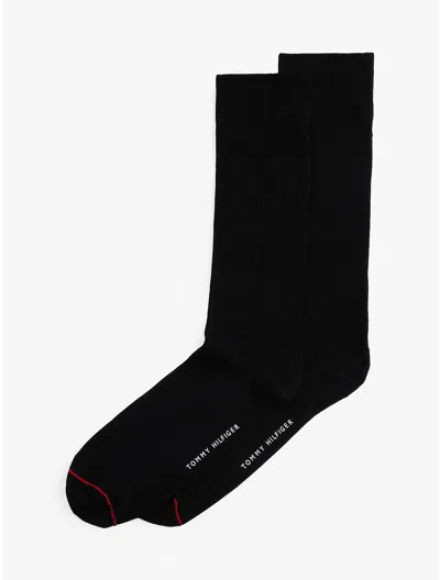 Tommy Hilfiger Trouser Sock 2pk In Deep Black