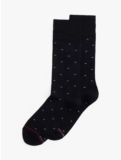Tommy Hilfiger Trouser Sock 2pk In Navy