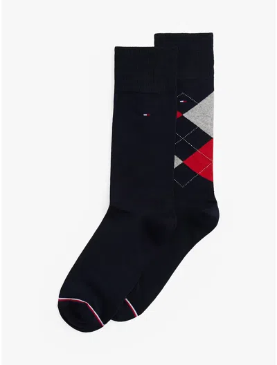 Tommy Hilfiger Trouser Sock 2pk In Navy