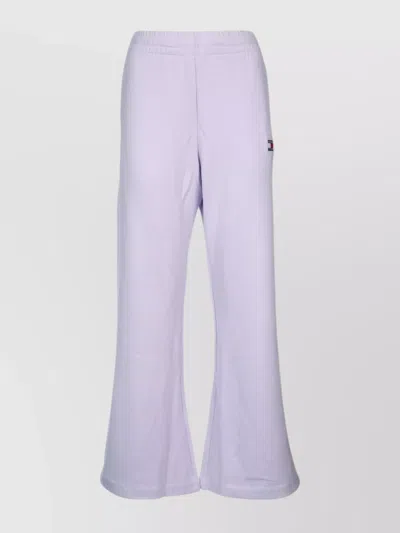 Tommy Hilfiger Trousers Wide Leg Elastic Waistband In Purple