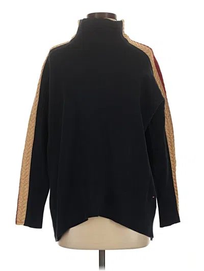 Pre-owned Tommy Hilfiger Turtleneck Sweater In Black