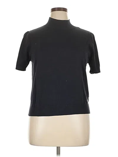 Pre-owned Tommy Hilfiger Turtleneck Sweater In Black