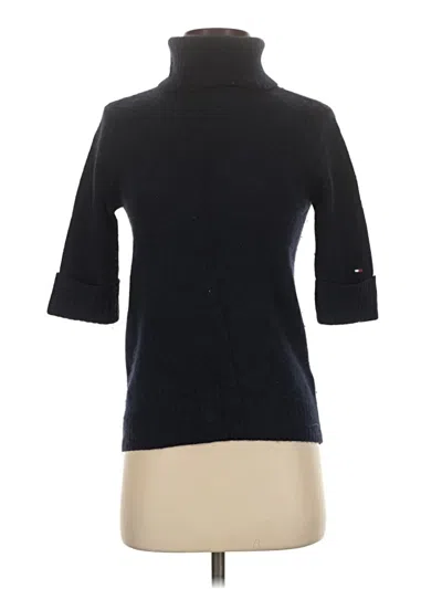 Pre-owned Tommy Hilfiger Turtleneck Sweater In Black