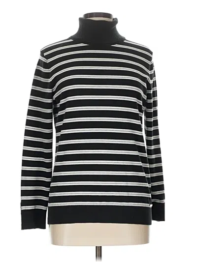 Pre-owned Tommy Hilfiger Turtleneck Sweater In Black